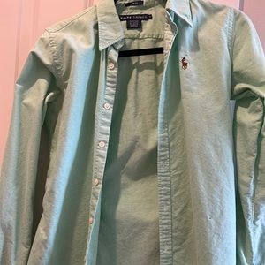 Ralph Lauren slim fit Oxford - mint green, size 4